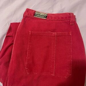 Rocky Mountain Vintage Women's Red Straight Leg Jeans